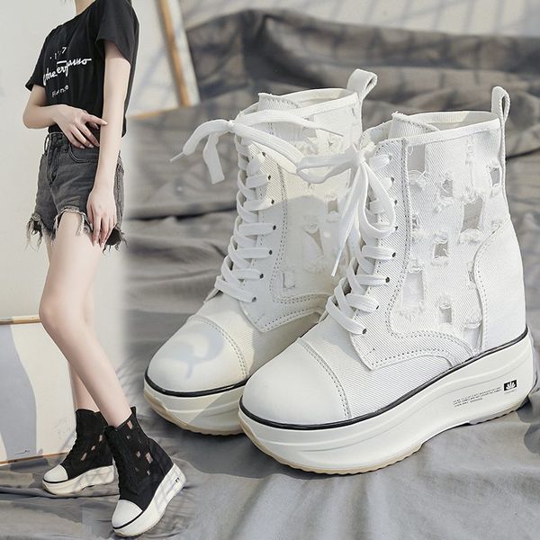 

white mid-calf boots shoes lace up luxury designer summer booties round toe low black fashion lolita mid calf ladies rock high