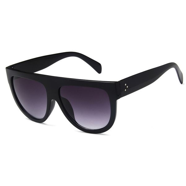 

women sunglasses vintage retro flat gradient shield black sun glasses luxury designer oversized eyewear ing, White;black