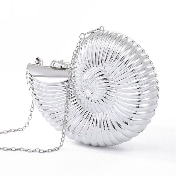 

women conch shell prom party clutch purse acrylic chain strap shoulder bags l9be