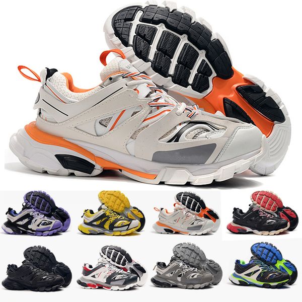 

new track 3.0 release tess s paris triple s running shoes clear sole mens sport sneakers for women men dad trainers size 36-45, Black
