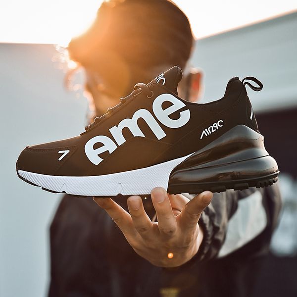 

runningshoesformenbrandnewjoggingsneakerairsolebreathablemeshlace-upoutdoorcushioningtrainingfitnesssportshoes, Black