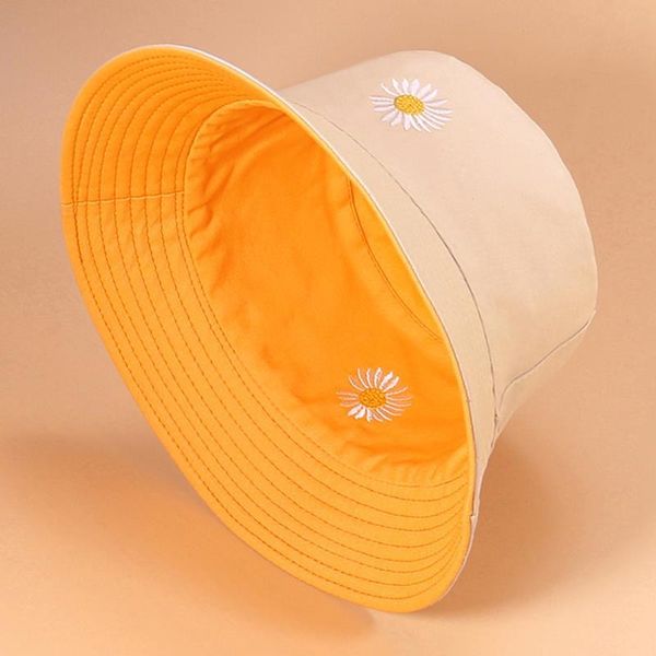 

women flower cotton reversible fisherman hat sun floral double side used bucket cap outdoor bob kapelusz rybacki, Blue;gray
