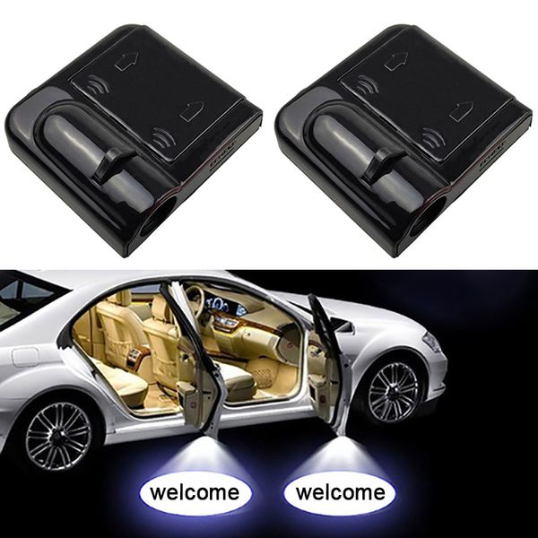 

1pcs universal car door welcome light wireless logo led car laser light styling ghost shadow projector courtesy step lights
