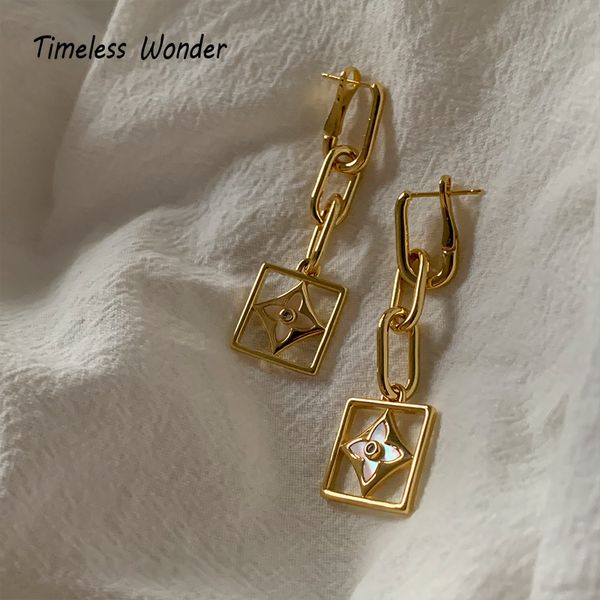 

timeless wonder glam geo floral statement drop earings jewelry women punk runway gothic designer boho rose gold rare 2652 200922, Silver
