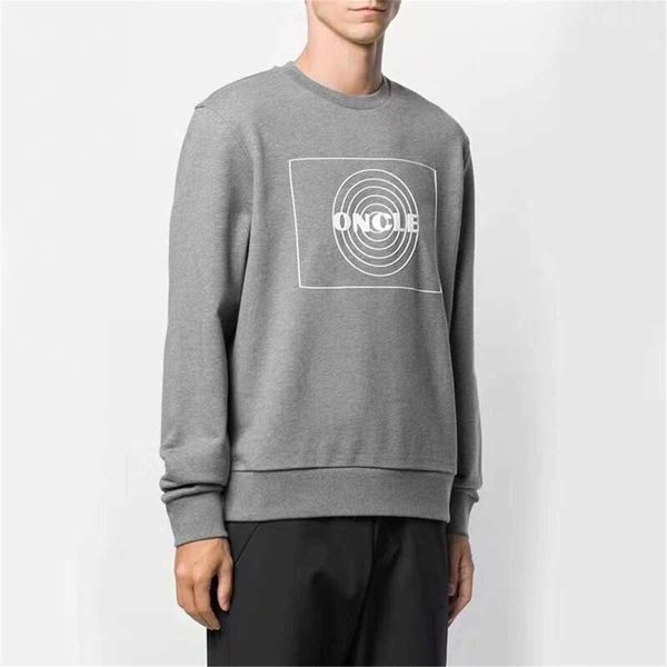 

2020 new mens hoodie european and american men's pullover sweater solid color cotton printing all-match casual sweater m-2xl, Black
