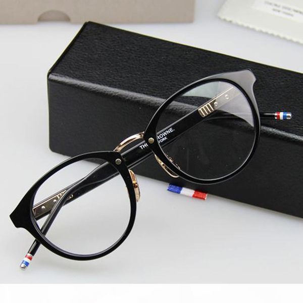 

tb008b retro fashion glasses oculos de grau femininos tb eyeglasses new york brand computer optical frame 50mm ing, Silver