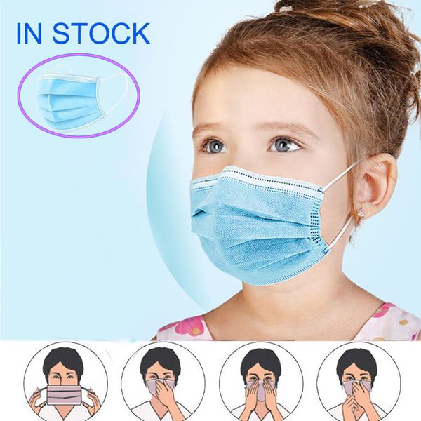 

Children Face Masks, Dust-proof, Children Hygienic Mascher,Thin MOUTH 3 PLY & EAR LOOP MASKS, 3 Layers Non-woven