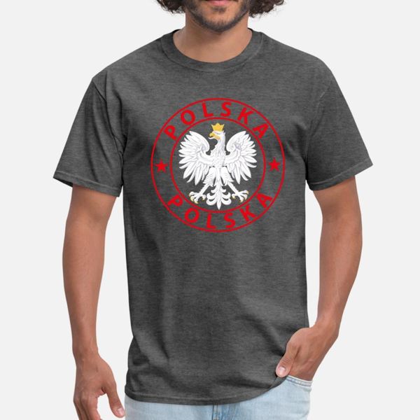 

польша polska тенниски мужчина designs 100% хлопок o-образного вырез стандартного подарок аутентичного лето стиль письмо рубашки