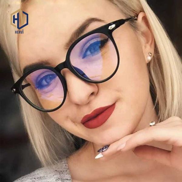 

vintage round clear glasses women transparent lens glasses frame ladies optical eyeglasses frame 2020, Black