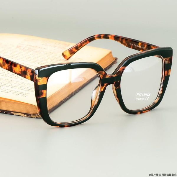 

pixcico 45759 glasses frames men women fashion square computer glasses, Black