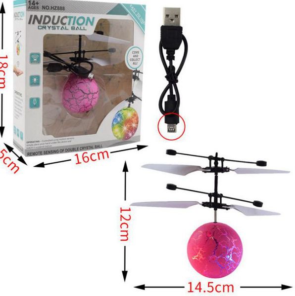 

полет шарика игрушки rc летающий шарика led освещение мигающий свет вертолет индукционная игрушки электронные игрушки детские подарки благос