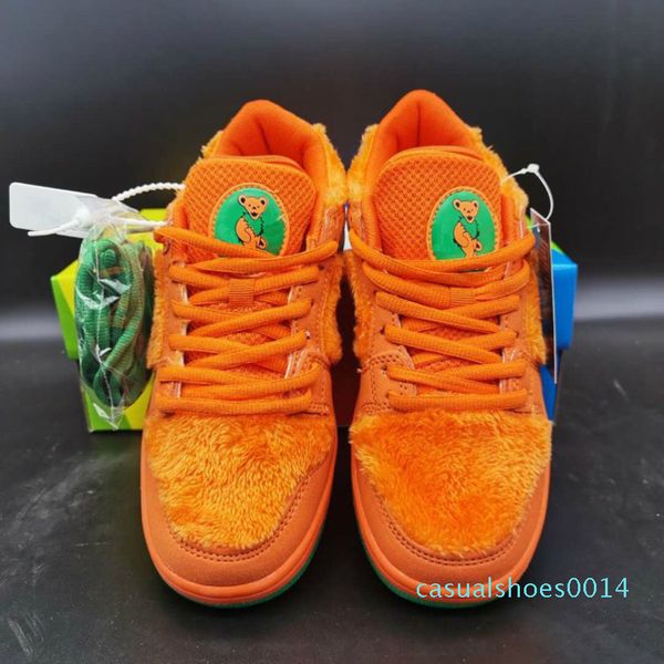 

grateful dead х sb low orange медведи лучшие дети скейтбординг повседневная обувь dunk sb мужчины женщины спорта shoes3 c14, Black