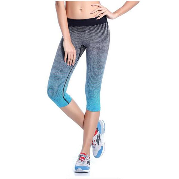 

sport yoga gradient color energy legging women workout fitness jogging running pants gym tights stretch sportswear yoga leggings, White;red