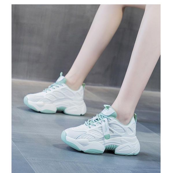 

chunky sneakers women 2020 fashion trainers breathable casual flats chaussure femme zapatos mujer, Black