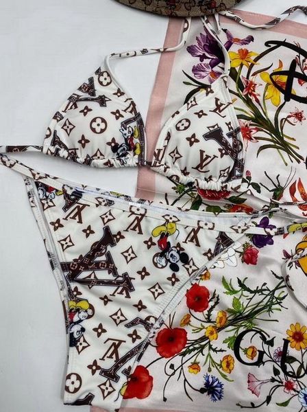 

2020 bikini swimsuit female for women's string bikini ruffle bikini bondage swimming suit high waisted swimwear