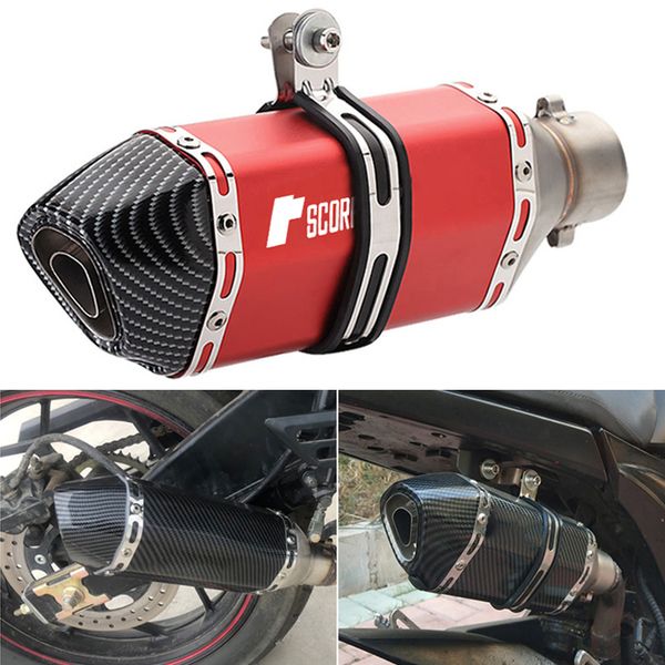

length:300 370 470mm interface:51mm ak motorcycle exhaust pipe modified muffler pipe for er6n zx9r zr750 zephyr z750s
