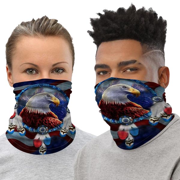 

printed eagle tube face mask scarf running training sport mask neck scarf summer sun protection anti dust face mask