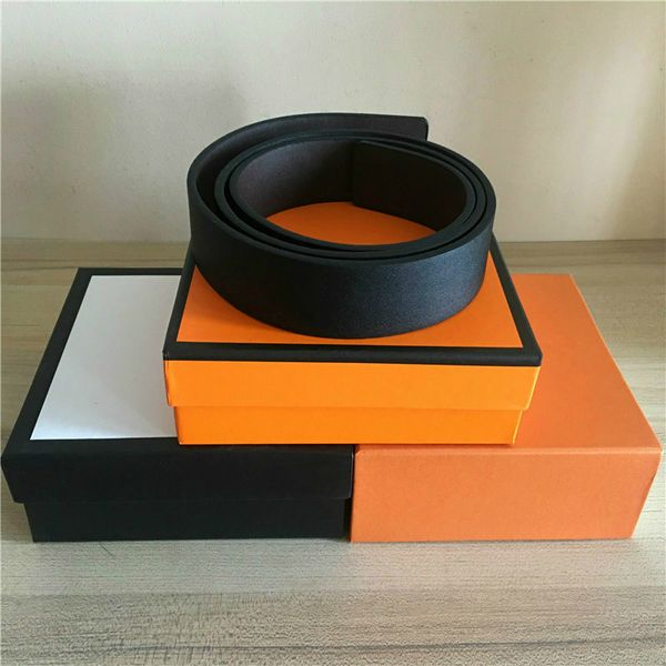 

3.8cm width mens belt big buckle women fashion belts genuine leather waist belts 20 options with normal box, Black;brown