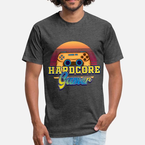 

hardcore gamer t shirt men custom 100% cotton crew neck kawaii gift comical summer style kawaii shirt