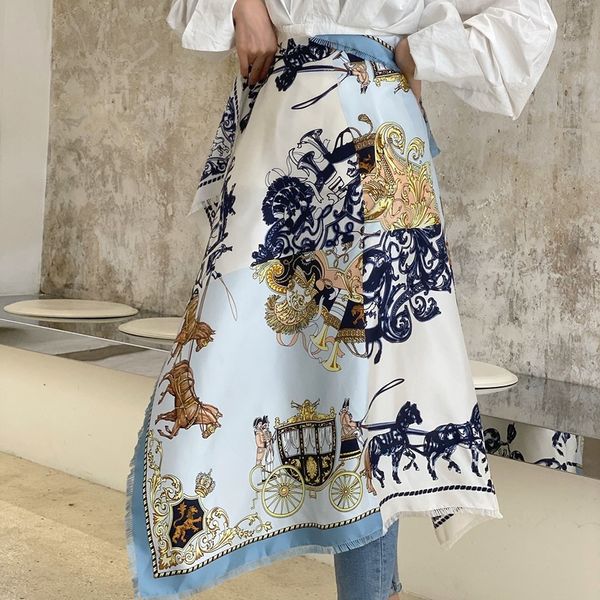 

grade 100% silk scarf wraps shawl 14mm 88*88cm, Blue;gray