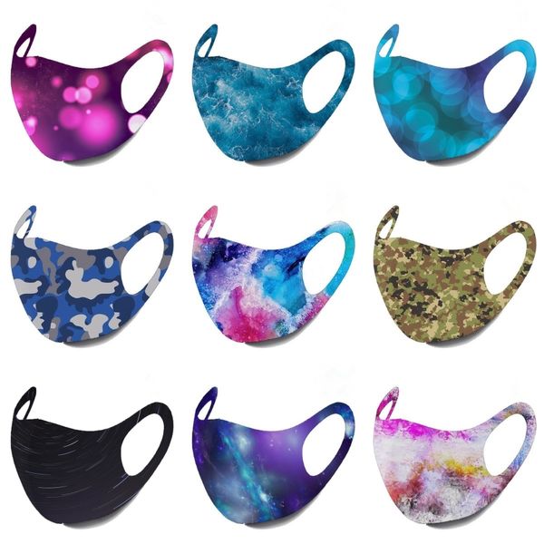

для женщин face shields байдена маска 2020 летняя мода смазливая печати er mouth лица silk байдена маска открытый пыле защиты foulard # 616