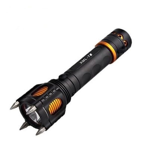 

xml t6 led tactical flashlight 5 lighting modes camping torch lantern lamp self defense rechargeable flashlight