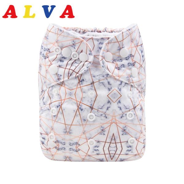 

cloth diapers alvababy baby printed nappies with microfiber insert