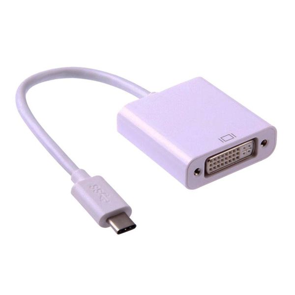 

cgjxsusb type c conversion cable usb 3 .1 type c to dvi cable adapter connect monitor hdtv fit for macbook and usb 3 .1 devices with retail