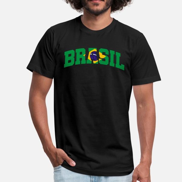 

brazil fan t shirt men customized 100% cotton round neck family fitness building summer style vintage shirt