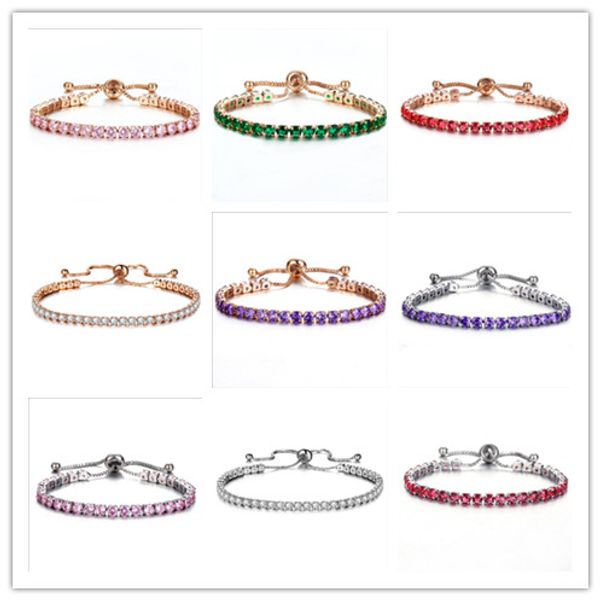 

wholesale 10 color rope zircon push-pull bracelet dw bangles lovers wild jewelry crystals from swarovskis for-women gift, Black