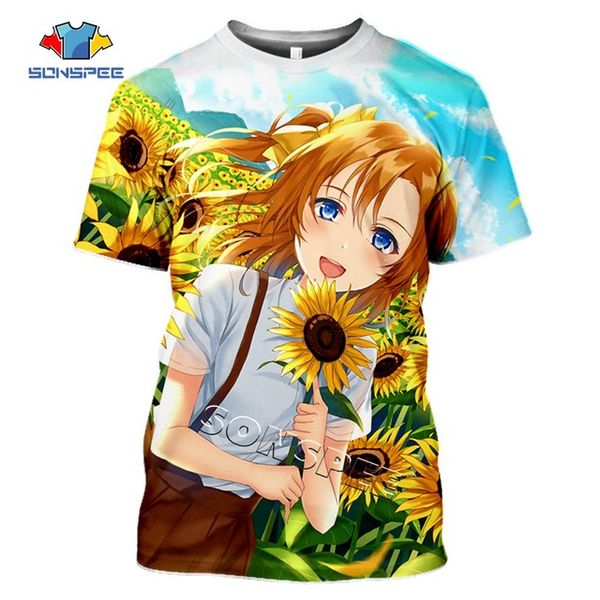 

3d anime girl love live summer idol girl men pullover 3d print shirts horror hippie hippie men clothing