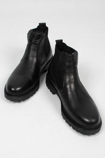 

deepsea мужской черный с резиновой подошвой пряжками кожаных сапогами 2001054, Black
