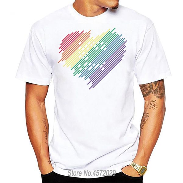 

тис одежда смешной футболка casual love is любовь радуга t-shirt гей лесбийской pride рубашка мужчина коротких o-образный вырез футболка