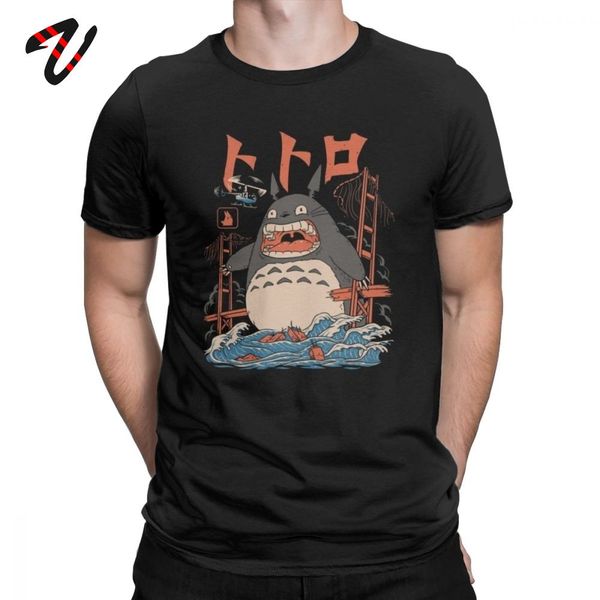 

novelty the neighbor's totoro attack t shirts crewneck men t-shirts tee shirt gift idea tees