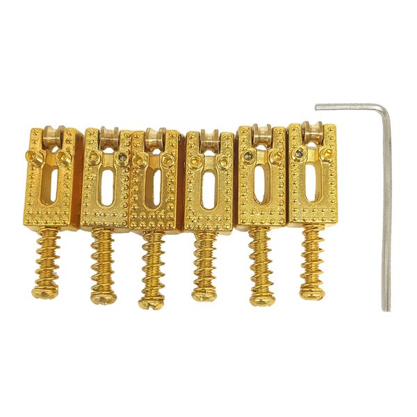 

6pcs замена ролик мост tremole седло с ключом для st электрогитары