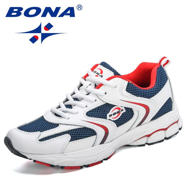 

bona 2020 new designers trendy sneakers man comfortable walkingmen casual shoes men leisure footwear masculino zapatos de hombre, Black