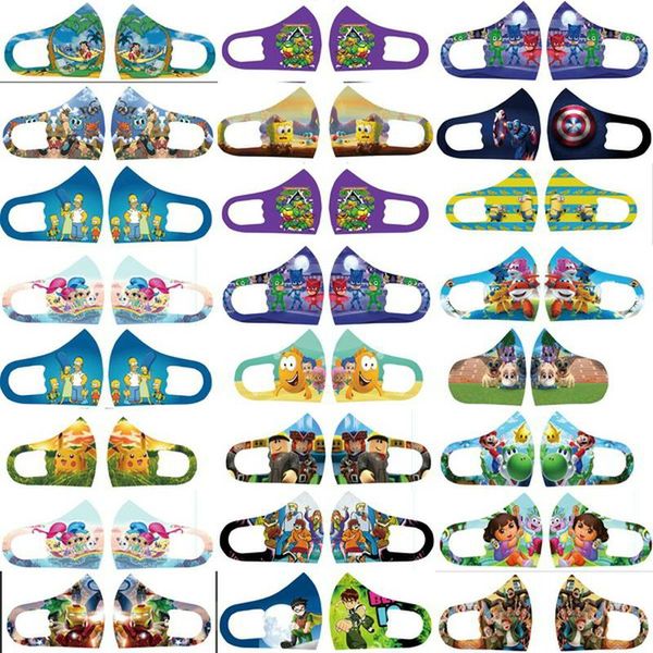 

uk shields face face de facial designer fashion character mask custom cloth mascarilla masks cartoon pelicula mask kids face masks ehjpk, Black