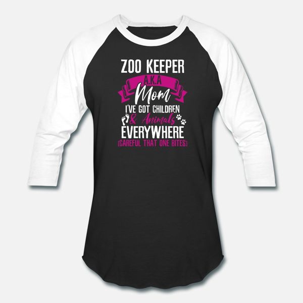 

я zoo keeper ака мама футболка мужчины конструктор tee shirt s-3xl kawaii fit комфортная весна letters рубашка
