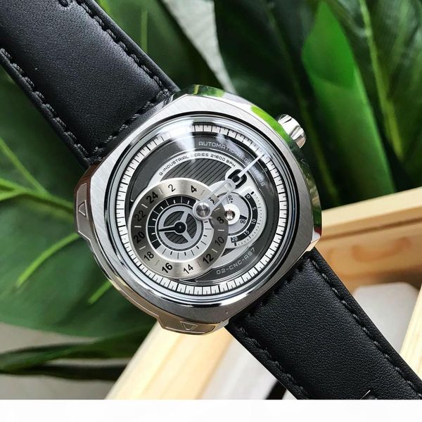 

designer man watch essence q1 01 friday 47mm nfc wristwatch miyota 82s5 movement wood box and spare band, Slivery;brown