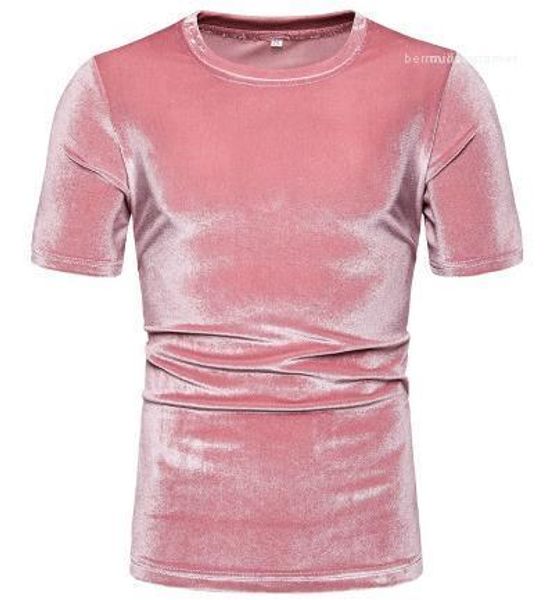 

sleeve summer plus size mens crew neck clothing mens designer solid color glossy t shirts fashion short, White;black