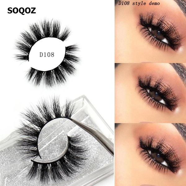 

soqoz mink eyelashes cruelty 3d mink lashes nature false eyelashes thick volume fake lashes dramatic makeup