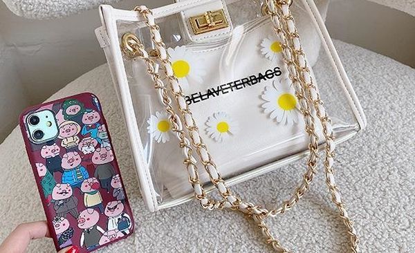 

transparent mother and daughter bag female 2020 new korean version of the small wave of daisy shoulder messenger01