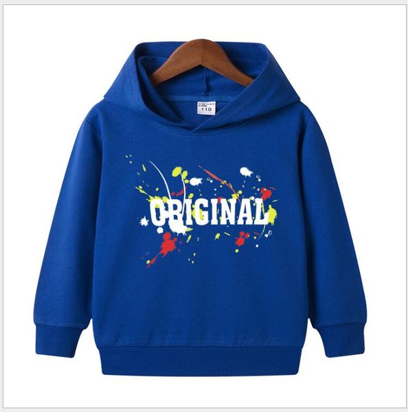 

sweater boy hooded baby children's clothing spring and autumn clothing designer boy hoodie new casual sports pullover trend, Black