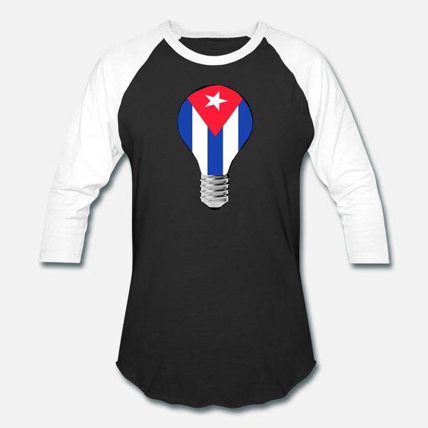 

bulb cuba flag, cuban flag in a bulb cubano flag t shirt men designer 100% cotton o-neck cool cute basic summer style family shirt