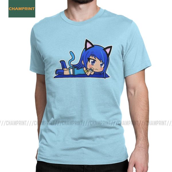 

funneh cat t shirt for men cotton t-shirts crew neck the krew girl frenzy cake youtube game tee shirt short sleeve gift idea