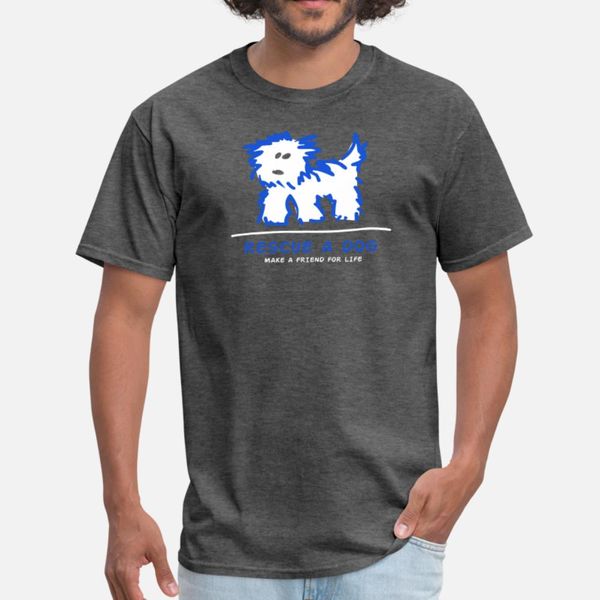 

rescue a dog animal lover t shirt men printed short sleeve size s-3xl fit sunlight funny summer style family shirt