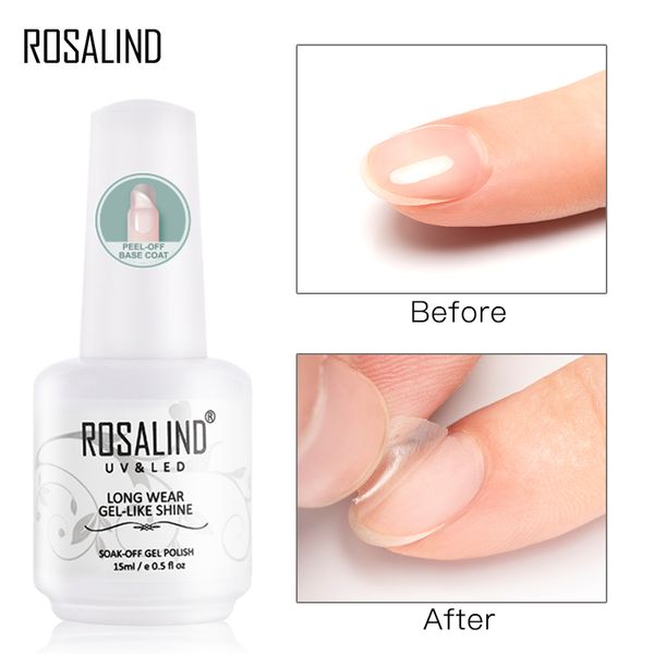 

peel off base coat nail gel polish primer peel off tape 6ml 4 colors for manicure nails base coat gel paint for nails, Red;pink