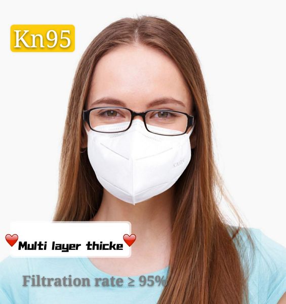 

Free shipping Kn95 disposable mask (1 pack) five-layer protective mask with melt blown cloth is now dust and fog KN95 protective mask