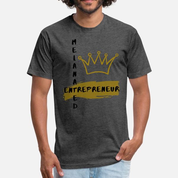 

melanated entrepreneur t shirt men customized tee shirt o neck unique fit new fashion spring autumn family shirt