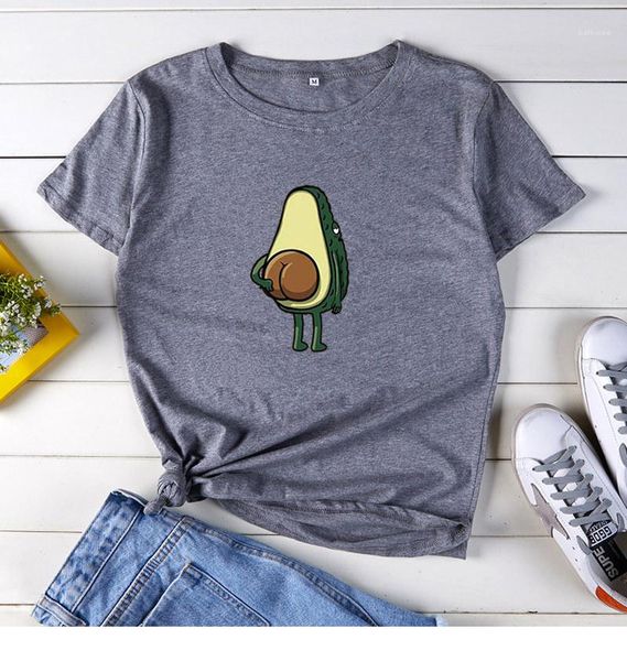 

2020 funny print avocado frog tees short sleeve tshirts girls gift women graphic t shirts fashion t-shirts, White
